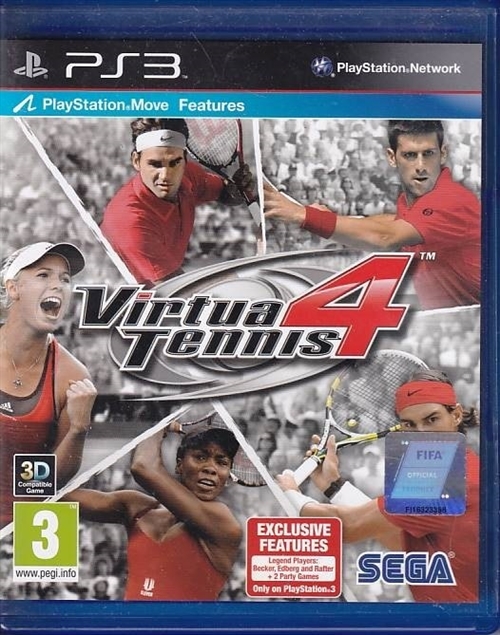 Virtua Tennis 4 - PS3 (B Grade) (Genbrug)